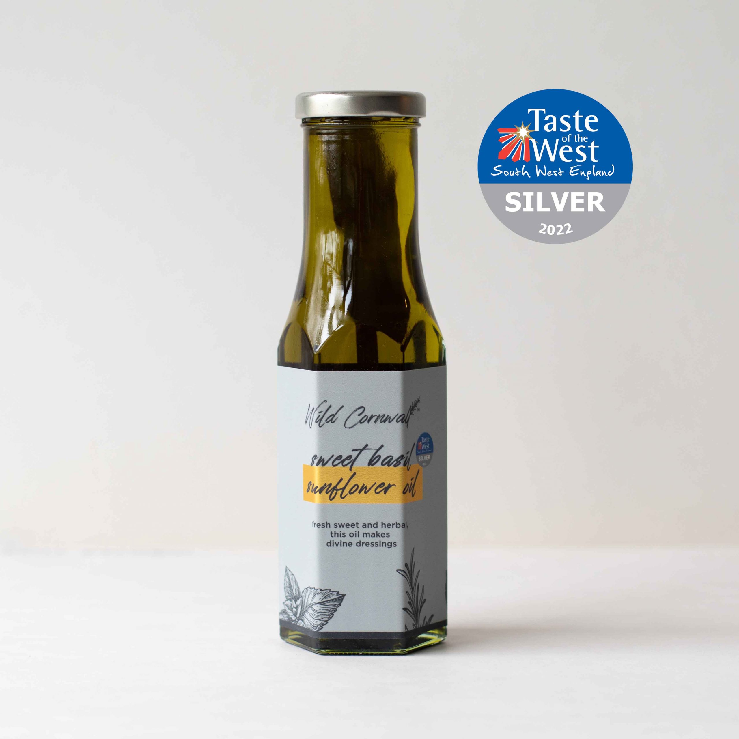 Wild Cornwall Sweet Basil Oil 250ml